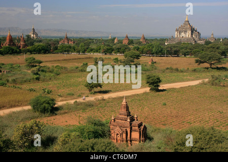 Plains of Bagan, Bagan Archaeological Zone, Mandalay region, Myanmar, Southeast Asia Stock Photo