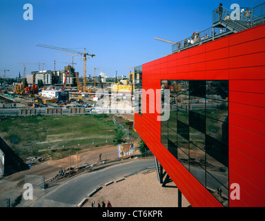 Berlin, Info box on Potsdamer Platz Stock Photo