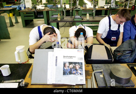 ABB training workshop Pankow Stock Photo