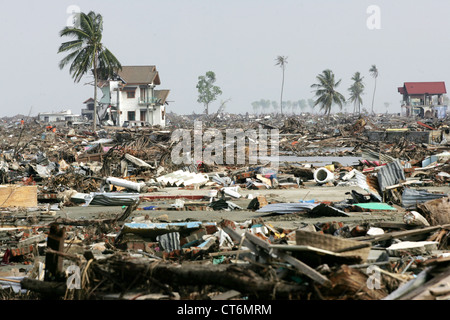 Banda Aceh after the tsunami Stock Photo