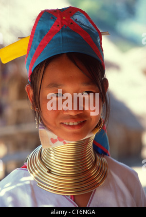 Young Paduang Girl, Or Long Neck Karen Hilltribe, Near Chiang Rai 