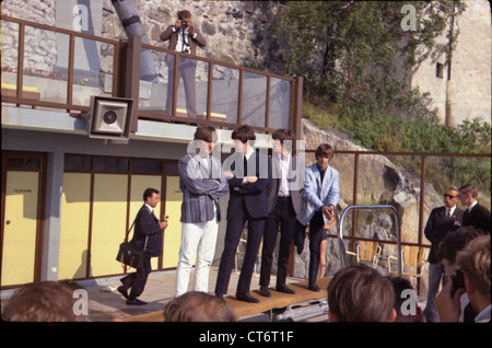 002721 - The Beatles at a Press Conference in Stockholm, Sweden on 28th July 1964 Stock Photo