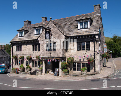 Bankes Arms Hotel, Corfe Castle, Dorset, UK Stock Photo