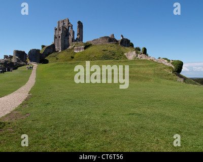 Corfe Castle, Dorset, UK Stock Photo