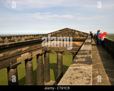 View from the top of Penshaw Monument Sunderland Tyne and Wear England UK Stock Photo