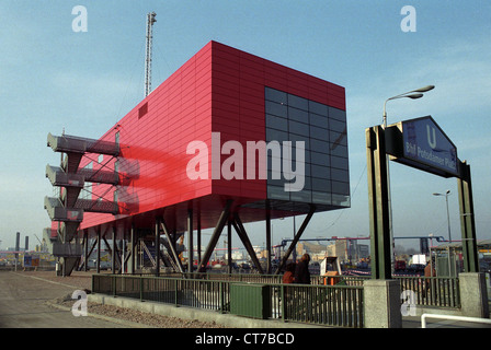 The red box at the Potsdamer Platz, Berlin Stock Photo