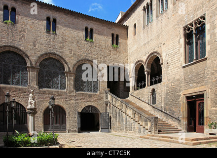 Spain, Catalonia, Barcelona, Barri Gotic, Archbishop's Palace, Stock Photo