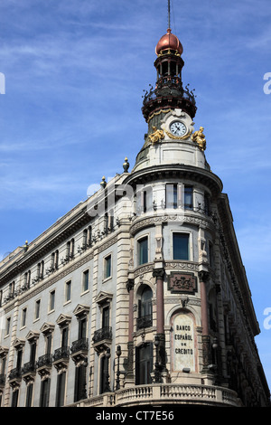 Spain, Madrid, Banco Espanol de Credito, Stock Photo