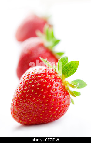 fresh strawberries Stock Photo