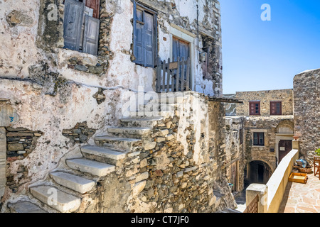 Old Town of Naxos, Chora, Greece Stock Photo