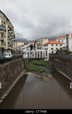 conduit at Rua de Outubro Funchal Madeira, Portugal, Europe. Photo by Willy Matheisl Stock Photo