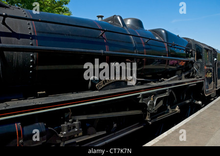 The Lancashire Fusilier steam train at Pickering Railway Station North Yorkshire England UK United Kingdom GB Great Britain Stock Photo