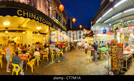 Restaurants and Cafes in Chinatown, Singapore, Southeast Asia, Asia Stock Photo