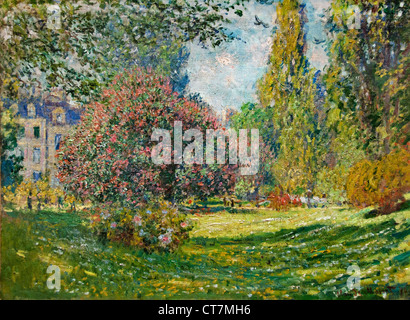 Landscape The Parc Monceau 1876  Claude Monet 1840 – 1926 France French Stock Photo