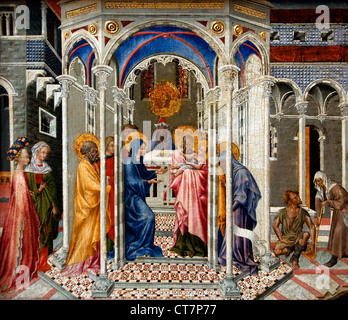 The Presentation of Christ in the Temple 1430 Giovanni di Paolo di Grazia Italian 1398–1482 Siena Italy Stock Photo