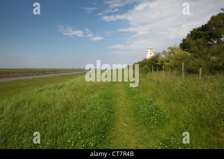 Sir Peter Scott's Lighthouse,Sutton Bridge,Lincolnshire. Stock Photo