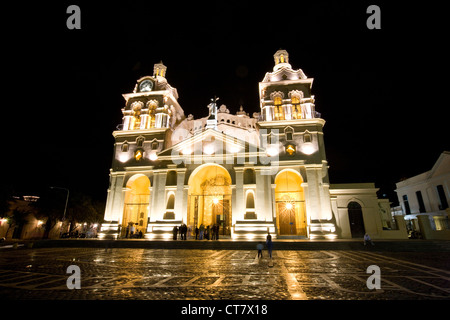 Iglesia Cathedral at night Stock Photo