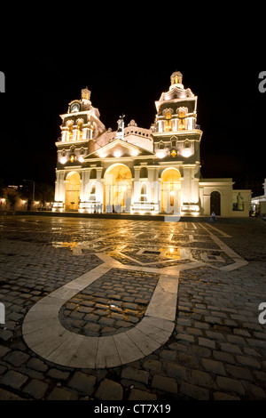 Iglesia Cathedral at night Stock Photo