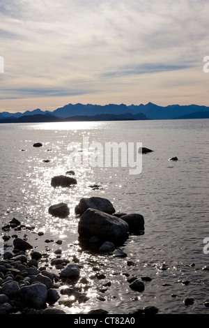 View across Lake Nahuel Huapi Stock Photo