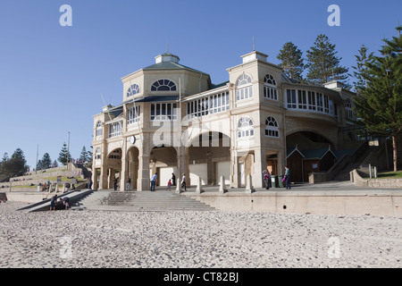 View of the India tea rooms on the beach front at Cottesloe, Perth, Western Australia Stock Photo