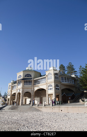 View of the India tea rooms on the beach front at Cottesloe, Perth, Western Australia Stock Photo