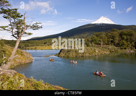 Laguna Verde in Parque Nacional Tierra del Fuego Stock Photo