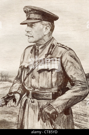 Field Marshal Douglas Haig, 1st Earl Haig, 1861 – 1928. British senior officer during World War I. Stock Photo