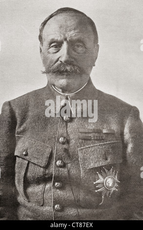 Marshal Ferdinand Foch, 1851 – 1929. French soldier, military theorist and First World War hero. From The Year 1918 Illustrated. Stock Photo