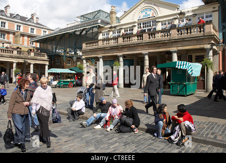 London - Covent Garden with its historic market halls Stock Photo