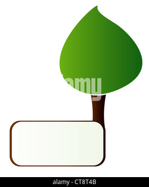 abstract floral frame with green environmental tree Stock Photo - Alamy