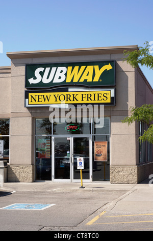 Subway New York Fries Restaurant Stock Photo