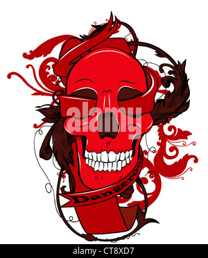 t-shirt vector design - color separation on layers - ready to print on t-shirt or something else Stock Photo