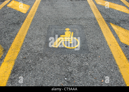 parking space for disabled drivers