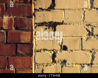 Rough brick wall, Wiltshire, UK. Stock Photo