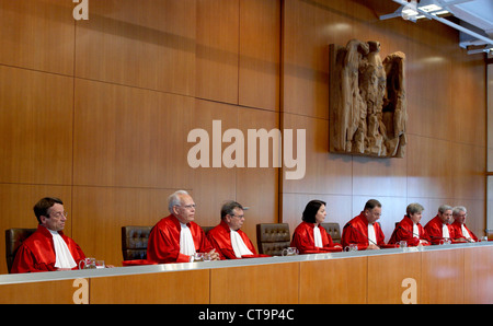 Karlsruhe, the federal judge in the judge's bench Stock Photo