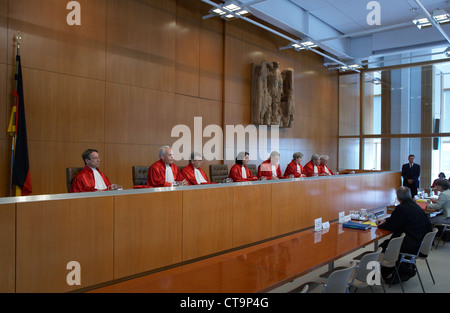 Karlsruhe, the federal judge in the judge's bench Stock Photo