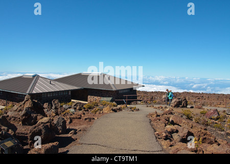 Mt. Haleakala is the largest volcano on Maui, Hawaii. Stock Photo