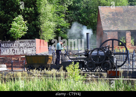 victorian steam engine Stock Photo