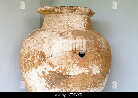 Exhibit at new wing of Olympia Archaeological Museum, also known as Historical Museum of Olympic Games, Olympia, Greece Stock Photo