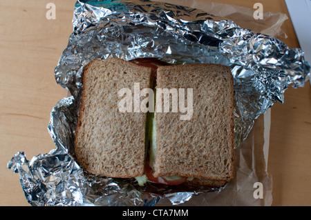 pack lunch sandwiches Stock Photo