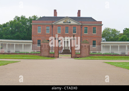 Tyron Palace grounds, first colonial capitol New Bern North Carolina USA Stock Photo