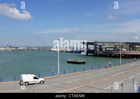 View of Holyhead harbour , Anglesey, North Wales. Stock Photo