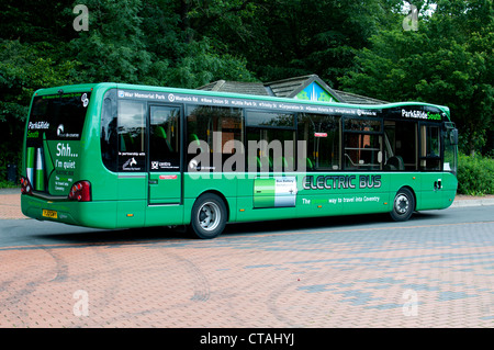 Coventry Park and Ride electric bus Stock Photo