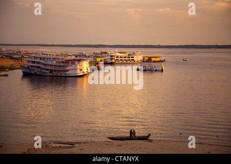 Amazon river boats at Manaus Brazil Stock Photo - Alamy