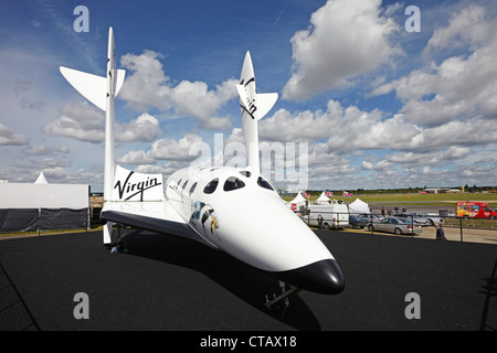 Farnborough International Airshow Virgin Galactic SpaceShipTwo Stock Photo