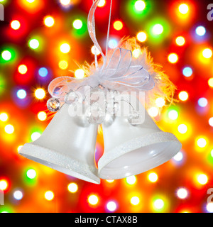 handbell on the multicolour background Stock Photo - Alamy