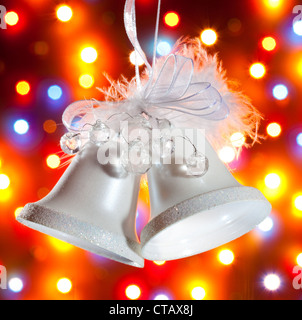handbell on the multicolour background Stock Photo - Alamy