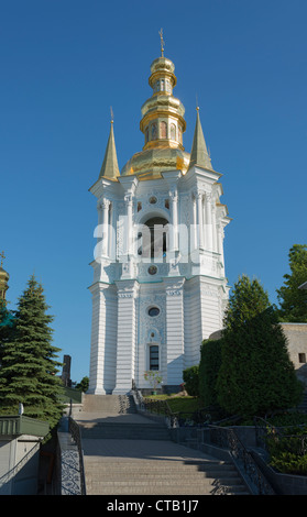 Belltower of the Far Caves in Kyiv Pechersk Lavra (1754-1761) Stock Photo