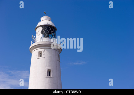 St. Mary's Lighthouse, St. Mary's Island, Whitley Bay, North Tyneside, Tyne and Wear, UK Stock Photo