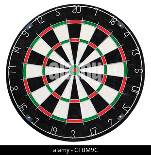 Target for darts on the white background Stock Photo